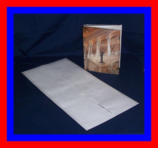  14 x 28 Genuine Brodart Just-A-Fold III Archival Book Jacket  Covers (10) : Office Products